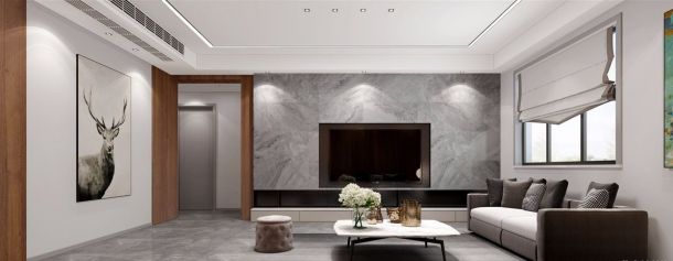 锦园新世纪150平米三居室现代简约风格设计方案效果图