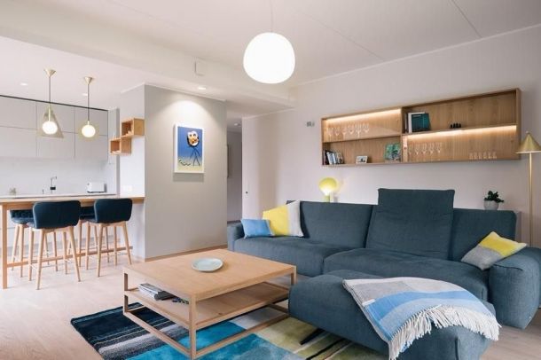 海伦国际90平米三居室现代简约风格设计方案效果图参考