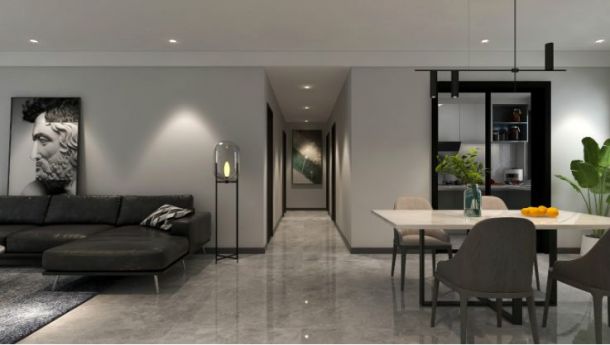 航天佳苑120平米三居室现代简约风格设计方案效果图参考